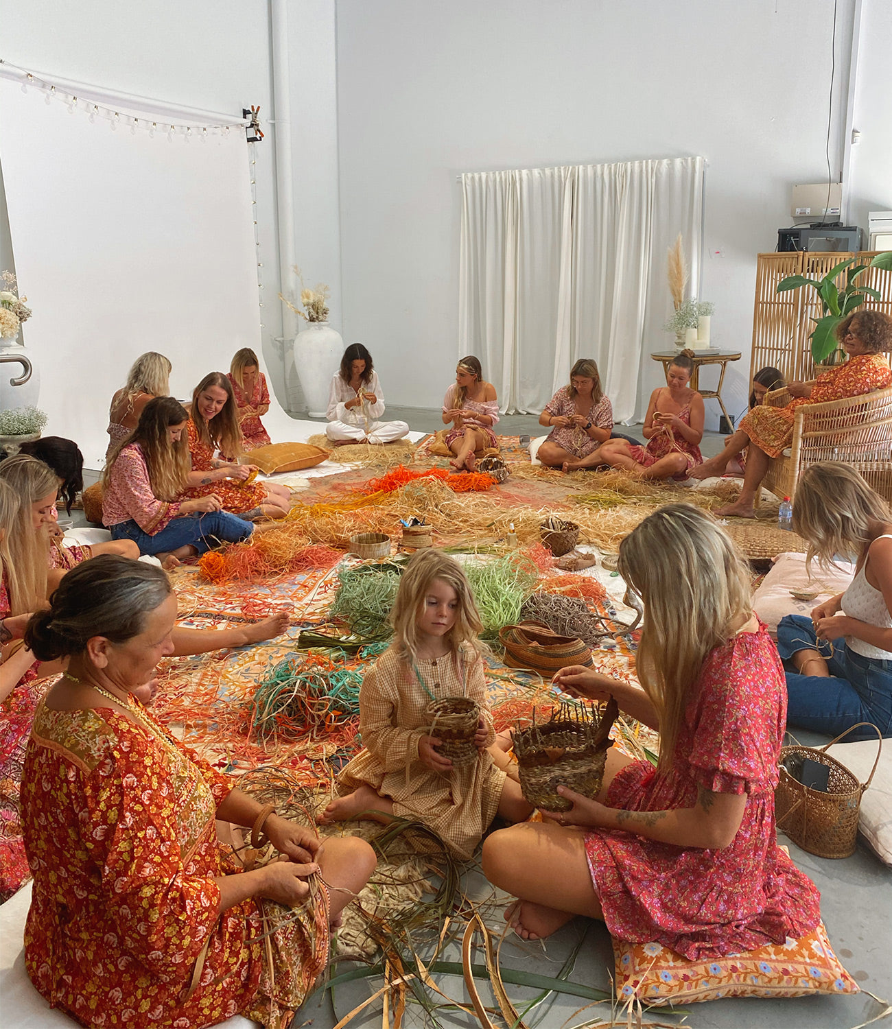 Aboriginal basket weaving with the team at globetrottersiraconlineusa sustainable clothing 